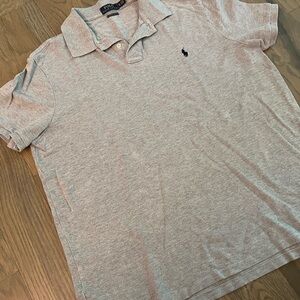 Polo by Ralph Lauren Men's Gray slim fitPolo Shirt Sz XL
